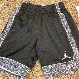 Jordan shorts black w/ gray stripe size sm 8-10